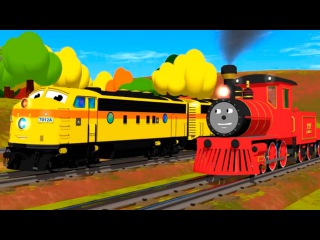Развивающий мультфильм для детей: Паровозик Шонни. Учим размеры.