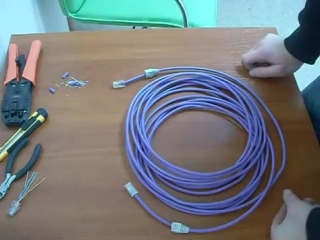 Как обжать витую пару. RJ-45 по типу TIA-568B. Прокладка кабеля без короба