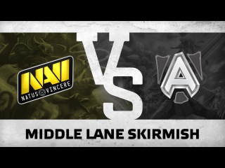 Middle lane skirmish by Na'Vi vs Alliance DHS 2015