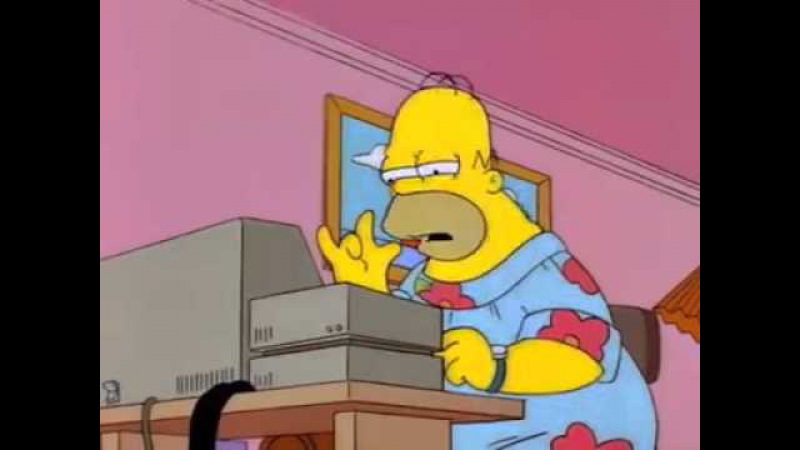 To start press any key. The Simpsons
