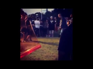 Chris Brown, August Alsina & DJ Khaled on the set of