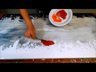 How to paint poppies with acrylic paint. Demo. Flower painting. Blumen malen by ilonka