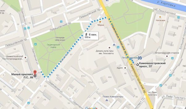 Большой проспект петроградской стороны карта