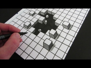 How to Draw a Hole: 3D Illusion