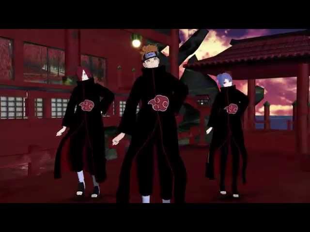 MMD】暁6人で威風堂々【NARUTO】
