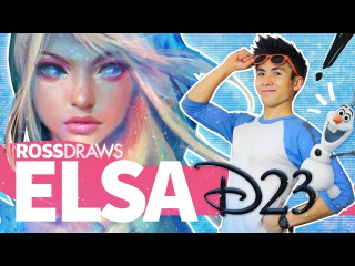RossDraws: ELSAA!! (Frozen) D23 2015