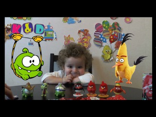 Открываем Свит Боксы Sweet Boxes Om Nom Smeshariki Angry Birds Cars