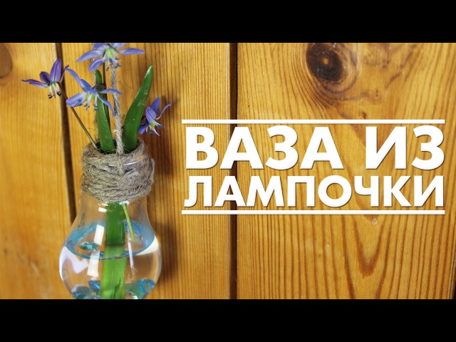 Ваза из лампочки своими руками!