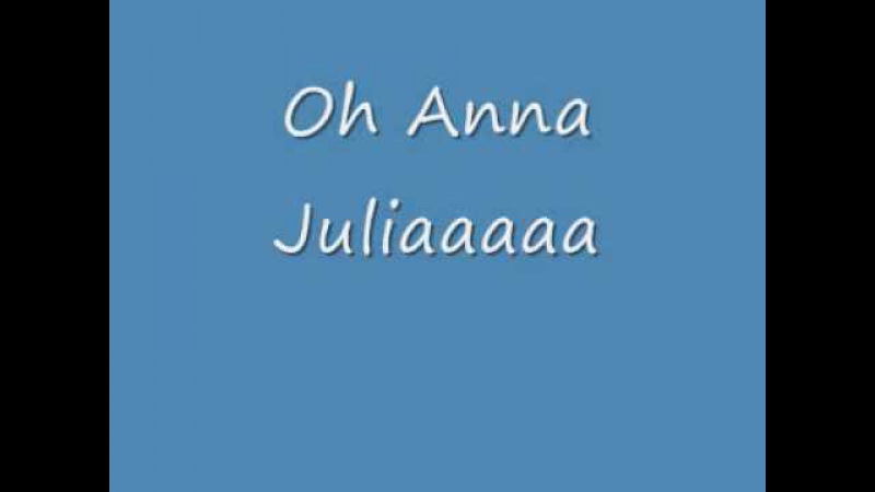 Anna Julia Letra