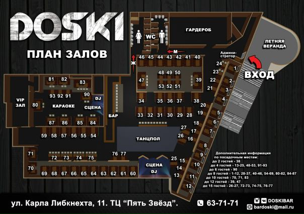 доски омск номер. доски омск бар. кафе бар доски. караоке бар доски. доски расположение столов.