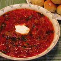 Украинский Борщ  *с пампушками*