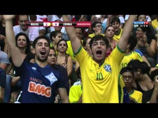 Brasil x Zambia - Grand Prix de Futsal - Full Match + Amazing goal by Falcão