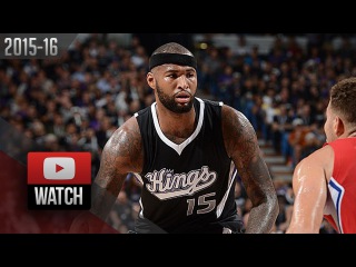 DeMarcus Cousins Full Highlights vs Clippers (2015.10.28) - 32 Pts, 13 Reb