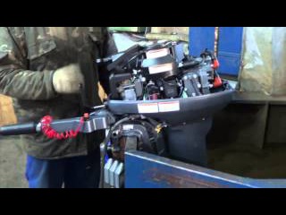 Обзор, первый пуск лодочного мотора Yamaha 15FMHS