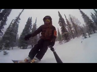Sheregesh. Skiboards. Powder. Freeride.