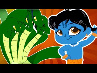 Young Krishna And Kaliya - Adventures Of Little Krishna - Bulbul Apps