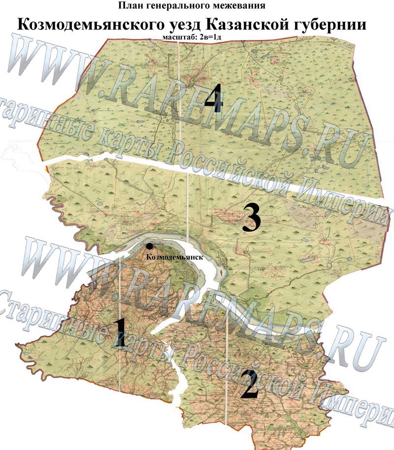 Старая карта чувашии