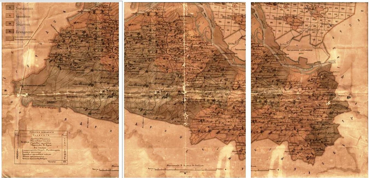 Казанская губерния уезды и волости карта