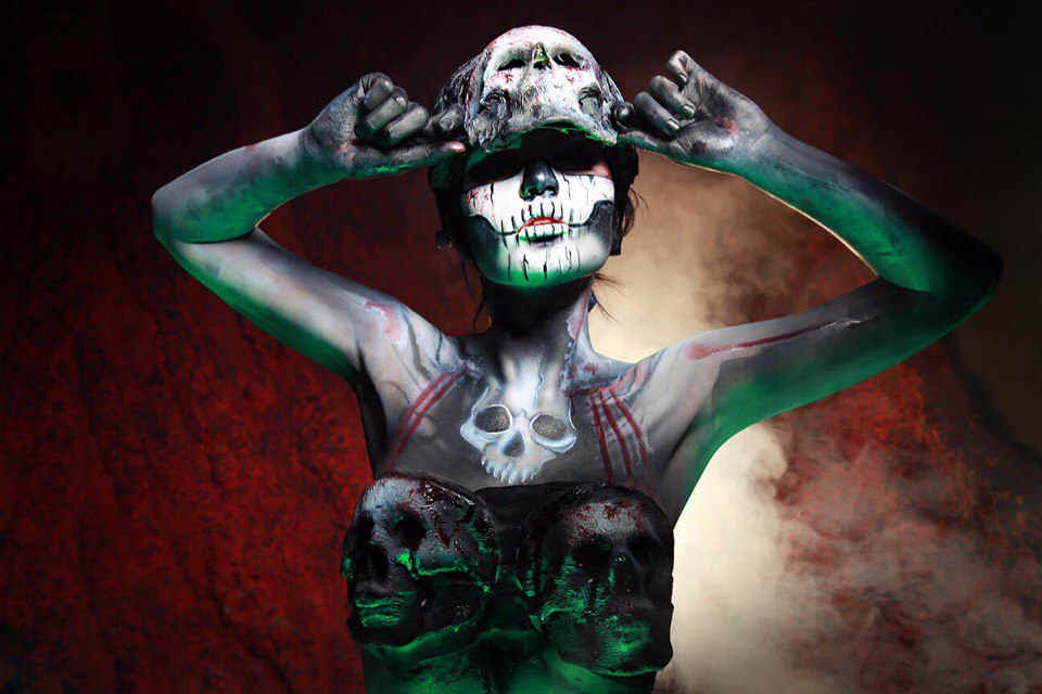 BODY ART - роспись красками для аэрографии Exmix