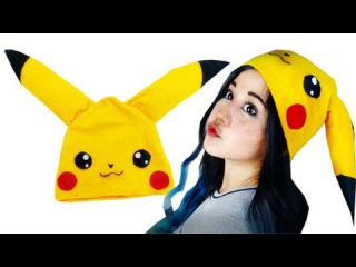 haz tu propio gorro PIKACHU y maquillaje ♥ MIKU