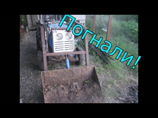 КМЗ-012 Самодельный погрузчик|ОБЗОР