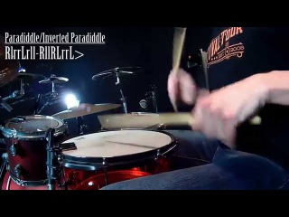 Paradiddle/Inverted Paradiddle Rudiment Combo 80bpm: Free Drum Lessons