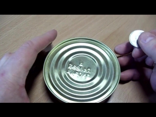 Как открыть консерву монетой Способ выживания туриста ASMR