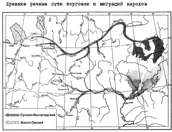 Волго окское междуречье карта