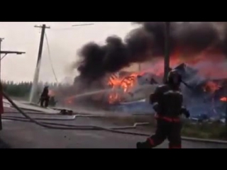 Пожар на Обской Лабытнанги 16 июля 2016