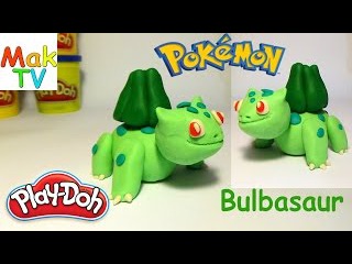 How to make a Bulbasaur Pokemon Go. Как слепить Бульбазавр Покемон Го из пластилина Плей До.