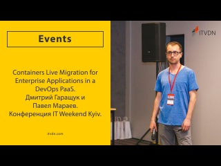 Containers Live Migration for Enterprise Applications in a DevOps PaaS
