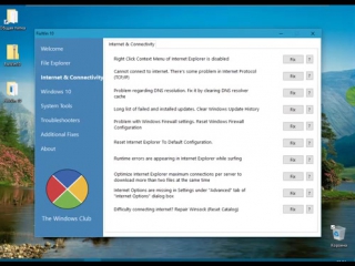 FixWin10 устраняет проблемы и ошибки Windows 10