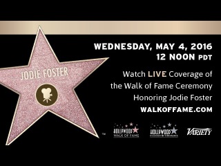 Jodie Foster - Walk of Fame Ceremony
