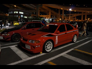Motorsports in Japan — Lancer GSR Evolution VI «Tommi Mäkinen Edition» Night Drive to Daikoku Futo PA in Yokohama.