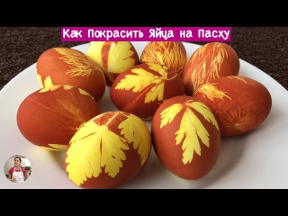 КАК ПОКРАСИТЬ ЯЙЦА НА ПАСХУ. ВидеоМК Ольги Матвей