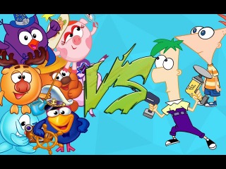 ERB | Смешарики VS Финес и Ферб!