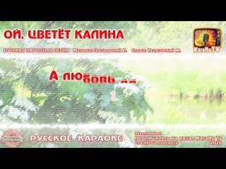 Караоке - Ой, цветёт калина Русская Народная песня | Russian folk song KaraRuTv