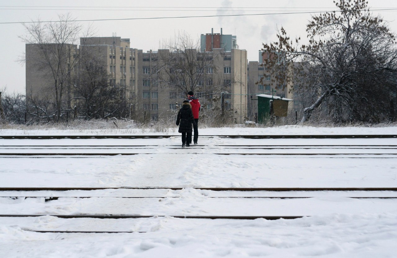 Зима, снег, фото. Утренний Понтифик