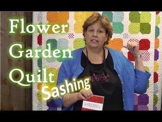 Sashing for the Flower Garden Quilt