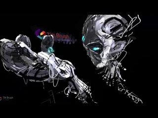 painting / sculpting in VR with the HTC Vive and Google Tilt Brush