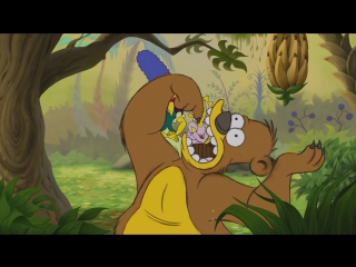 Заставка к новой серии Симпсонов в классической анимации Disney