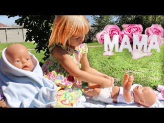 Беби Борн Кукла покакал Памперс меняем Игры для детей Новые серии BABY BORN