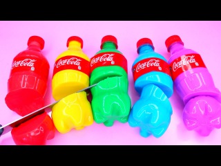 How To Make Rainbow Coca Cola Drinking Water Pudding Jelly Cooking Learn Recipe DIY 리얼 콜라 푸딩 젤리 만들기