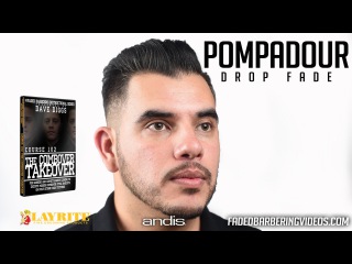 HOW TO: Pompadour w/ Drop Skin Fade w/beard styled w/ Layrite | HD 1080p