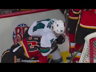Marc-Edouard Vlasic vs Sam Bennett Jan 11, 2016