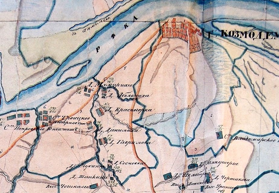 Старая карта чувашии