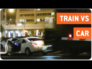Car Stuck on Tracks Gets Hits by Train | Hit and Run