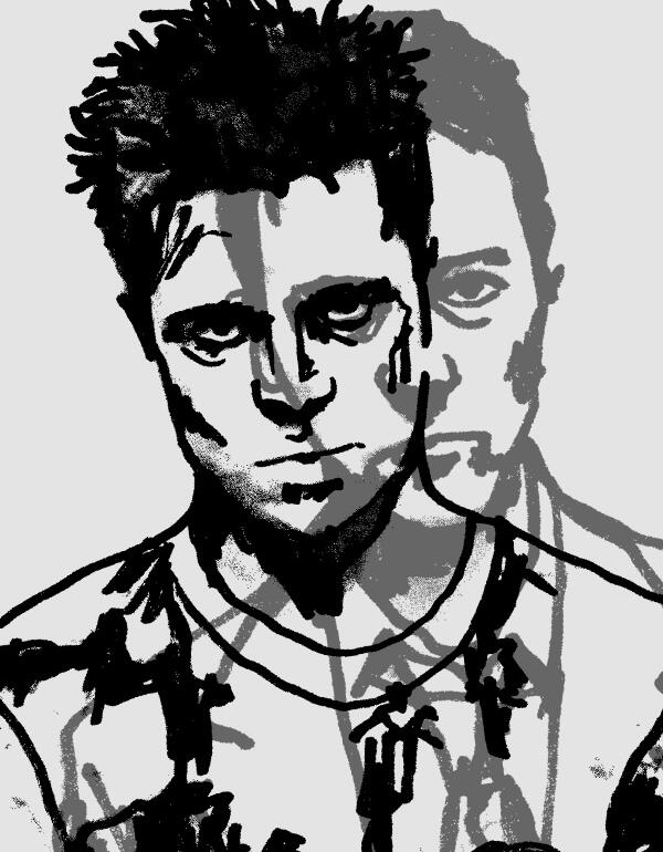 Бойцовский клуб эскиз тату