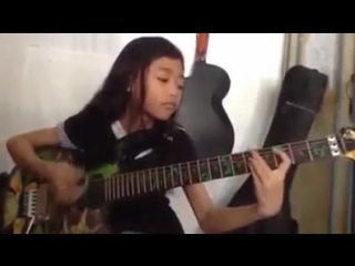 Anak Kecil Jago Main Gitar Mainkan Lagu Metal ( Cover Dragon Force)