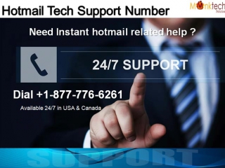 Dial Hotmail Support 1-877-776-6261 to Acquire Instant Help